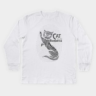 Cat in my biometrics Kids Long Sleeve T-Shirt